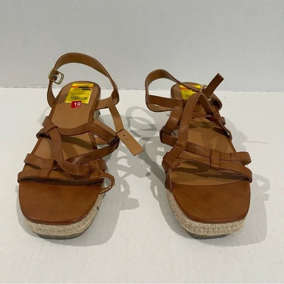 Women’s White Mountain Swayze Brown Platform Sandals Size 10 US! - Picture 2 of 10